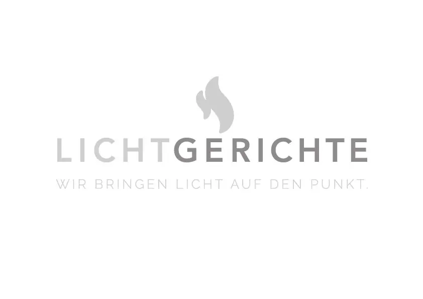 Lichtgerichte Logo mit Claim