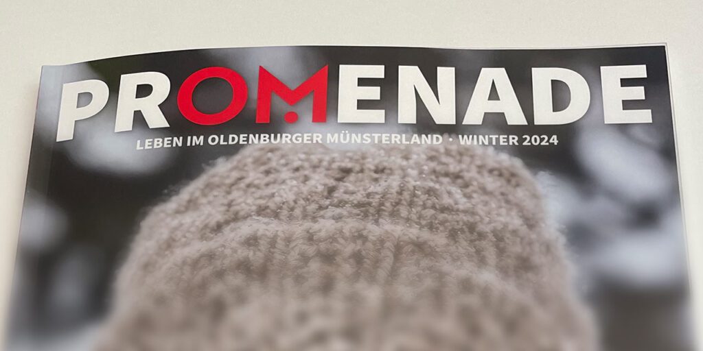 Promenade Magazin fürs Oldenburger Münsterland (Deckblatt Winter 2024)
